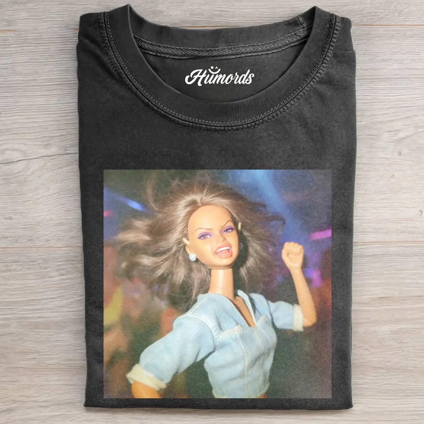 BLACK BARBIECORE PARTY MOOD POV TEE 1.2