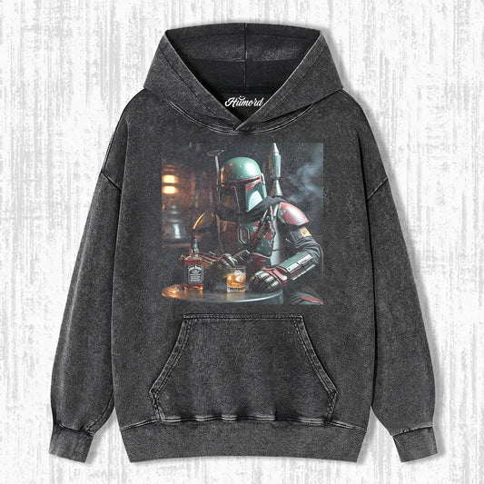 BOBA FETT HAVING DRINK T-SHIRT