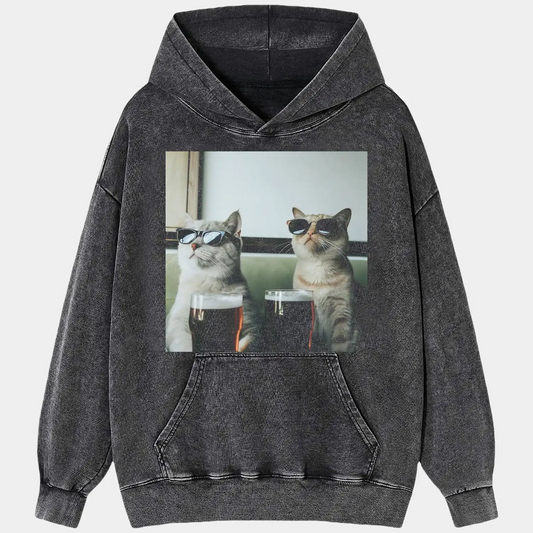 CATS ENJOYING BEER V2 TEE