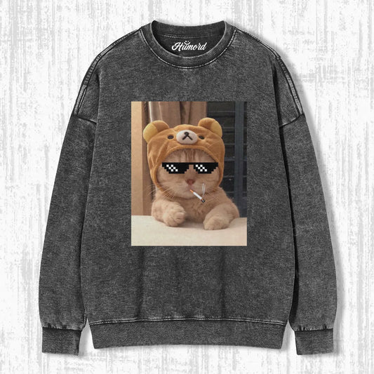 COOL SMOKE CAT T-SHIRT