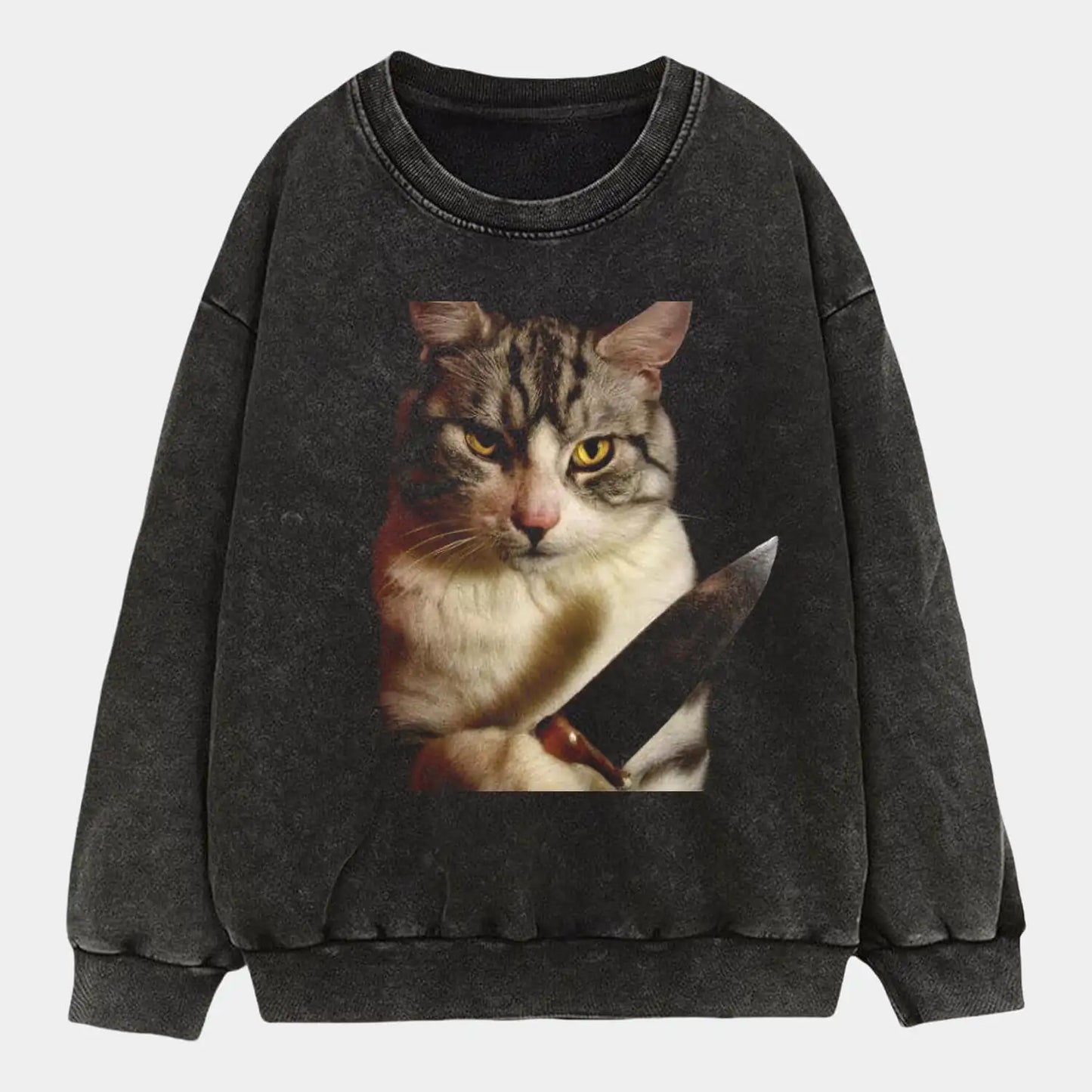 Cat with a knife Tee 2.0