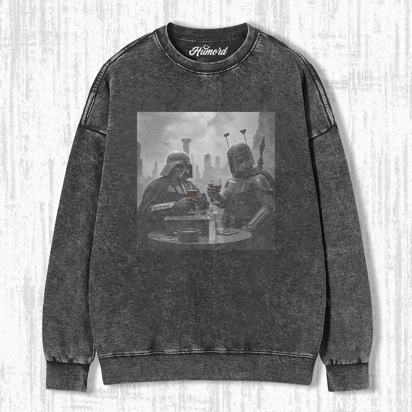 DARTH VADER AND BOBA FETT HAVING A DRINK T-SHIRT