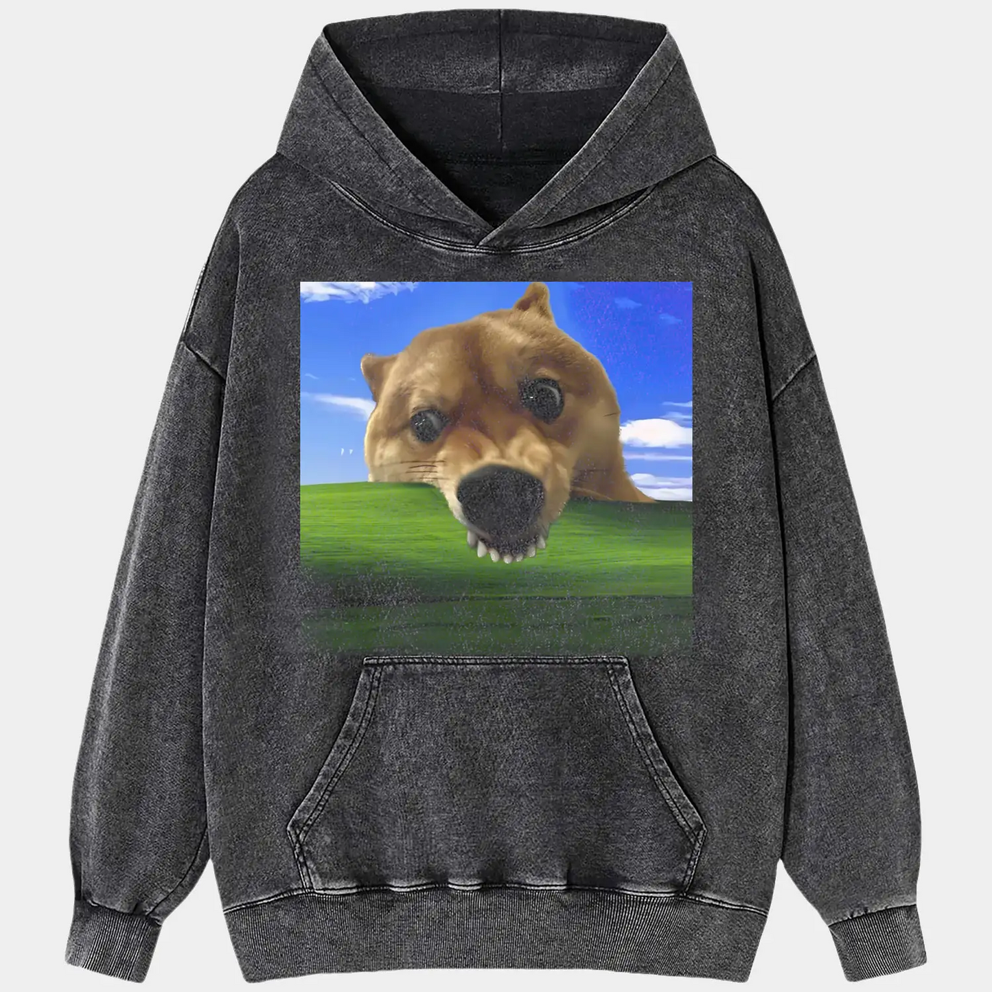 Dog eating grass Tee