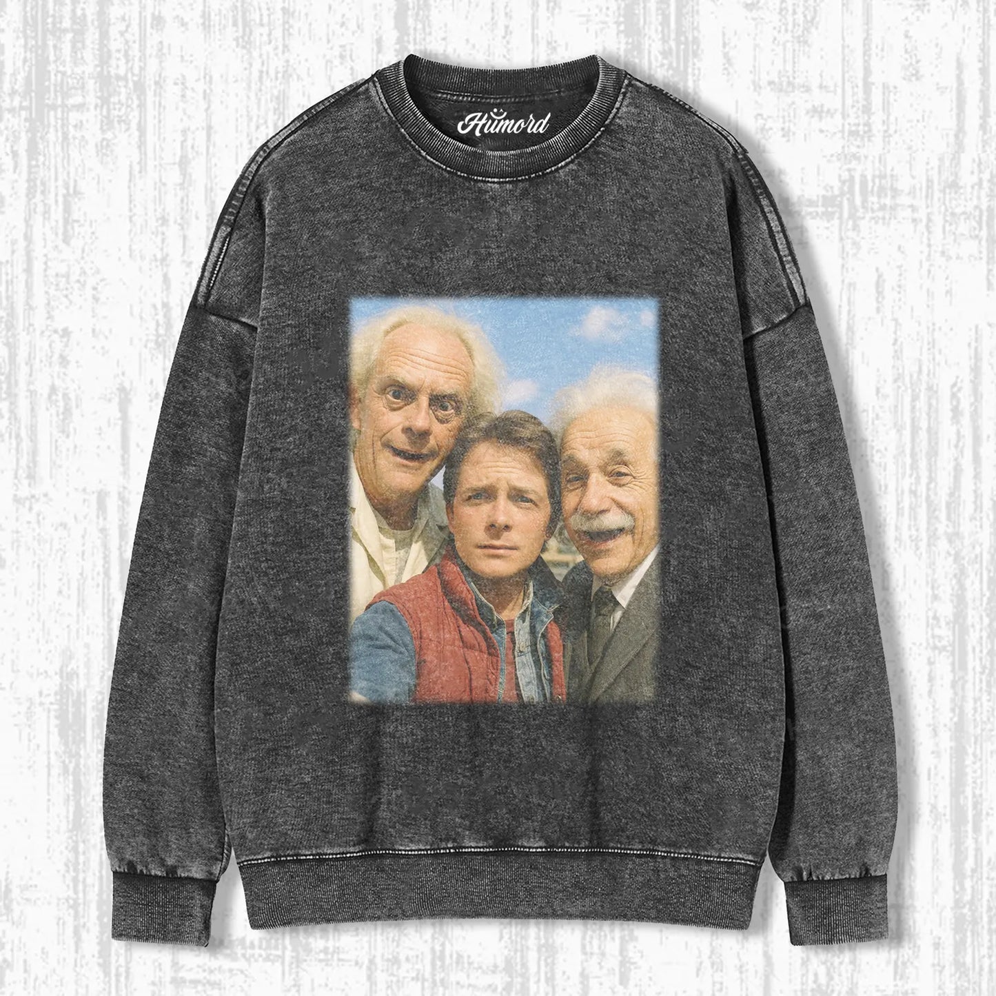 EINSTEIN AND BACK TO THE FUTURE T-SHIRT