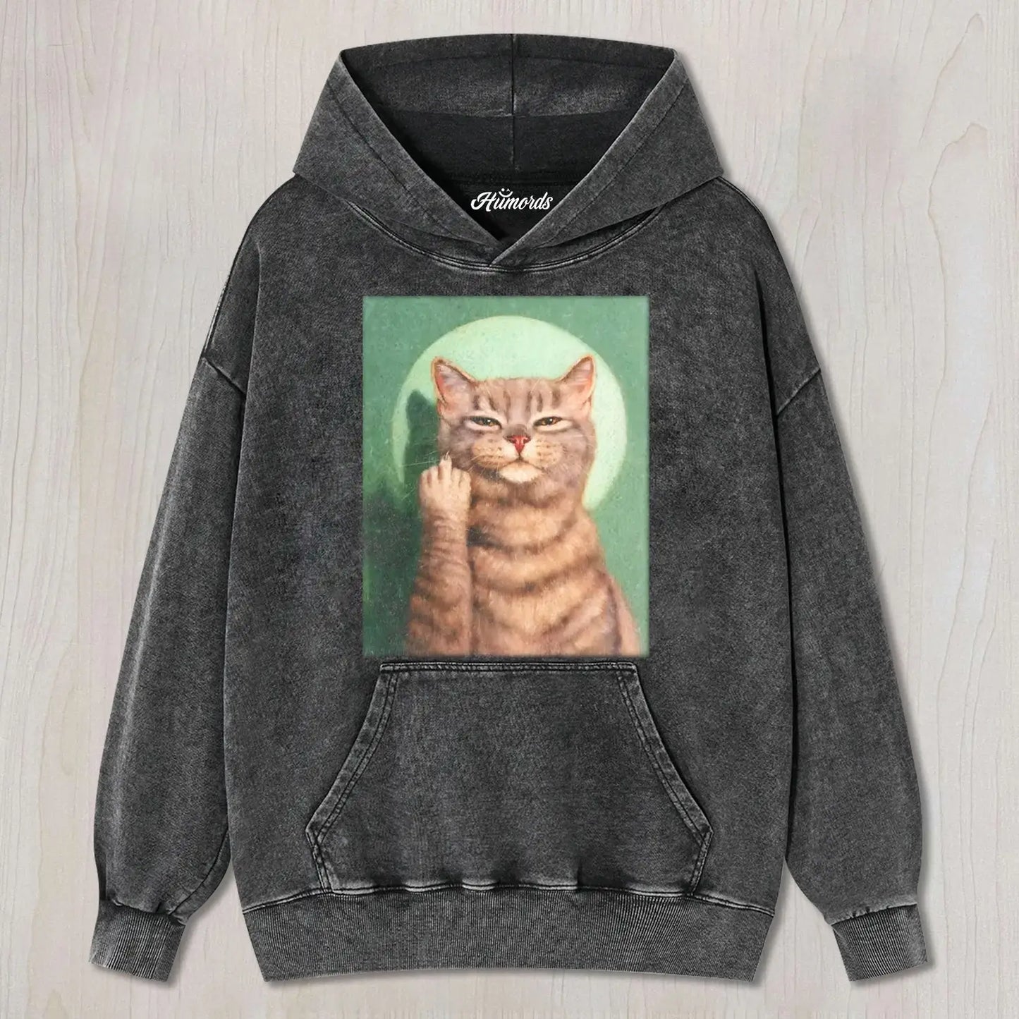 FUNNY MIDDLE FINGER CAT MEME TEE & SWEAT & HOOD