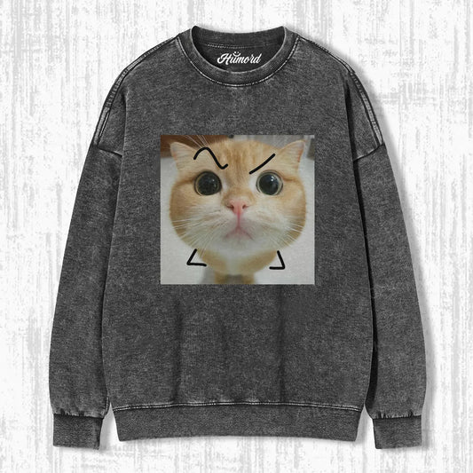 FUNNY ANGRY CAT T-SHIRT