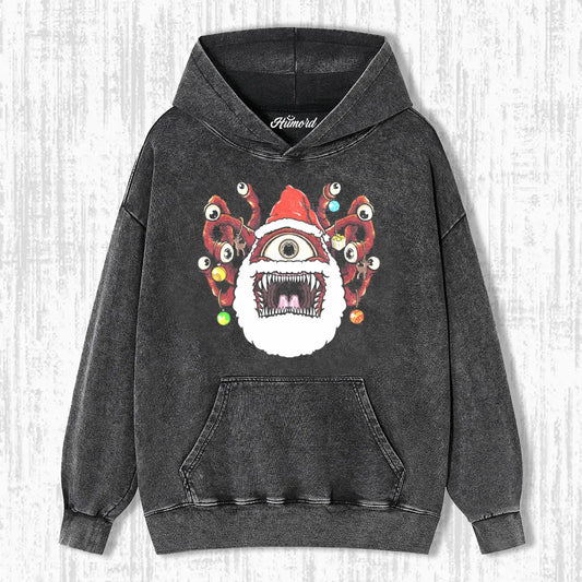 FUNNY SANTA BEHOLDER DUNGEONS AND DRAGONS MONSTER T-SHIRT