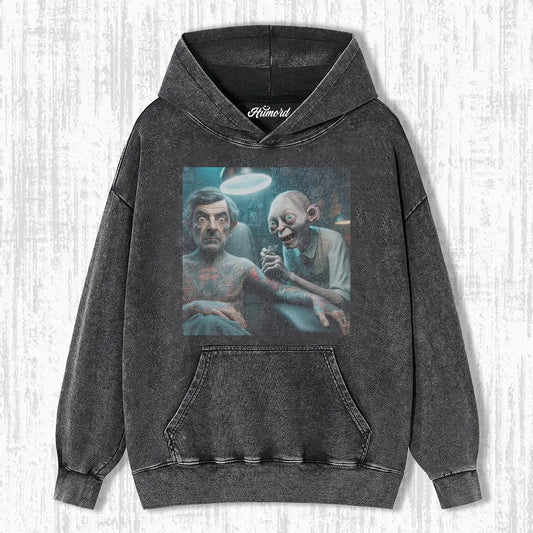 GOLLUM IN TATTOOING MR. BEAN T-SHIRT