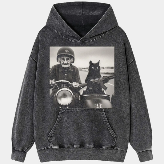 Granny and Black Cat TEE