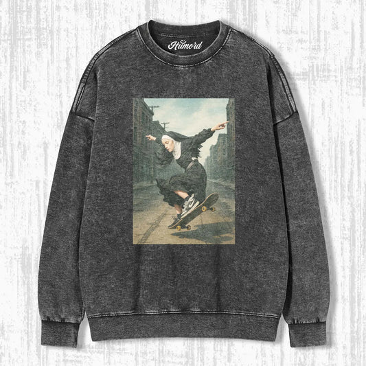 SKATEBOARDING NUNS T-SHIRT