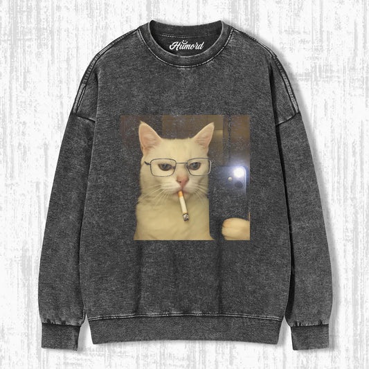 SMOKING CAT T-SHIRT V1.0