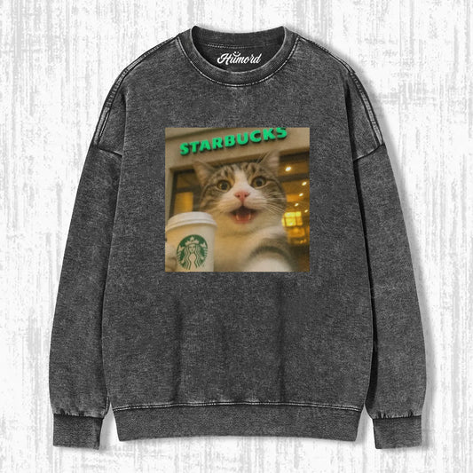 STARBUCKS CAT T-SHIRT
