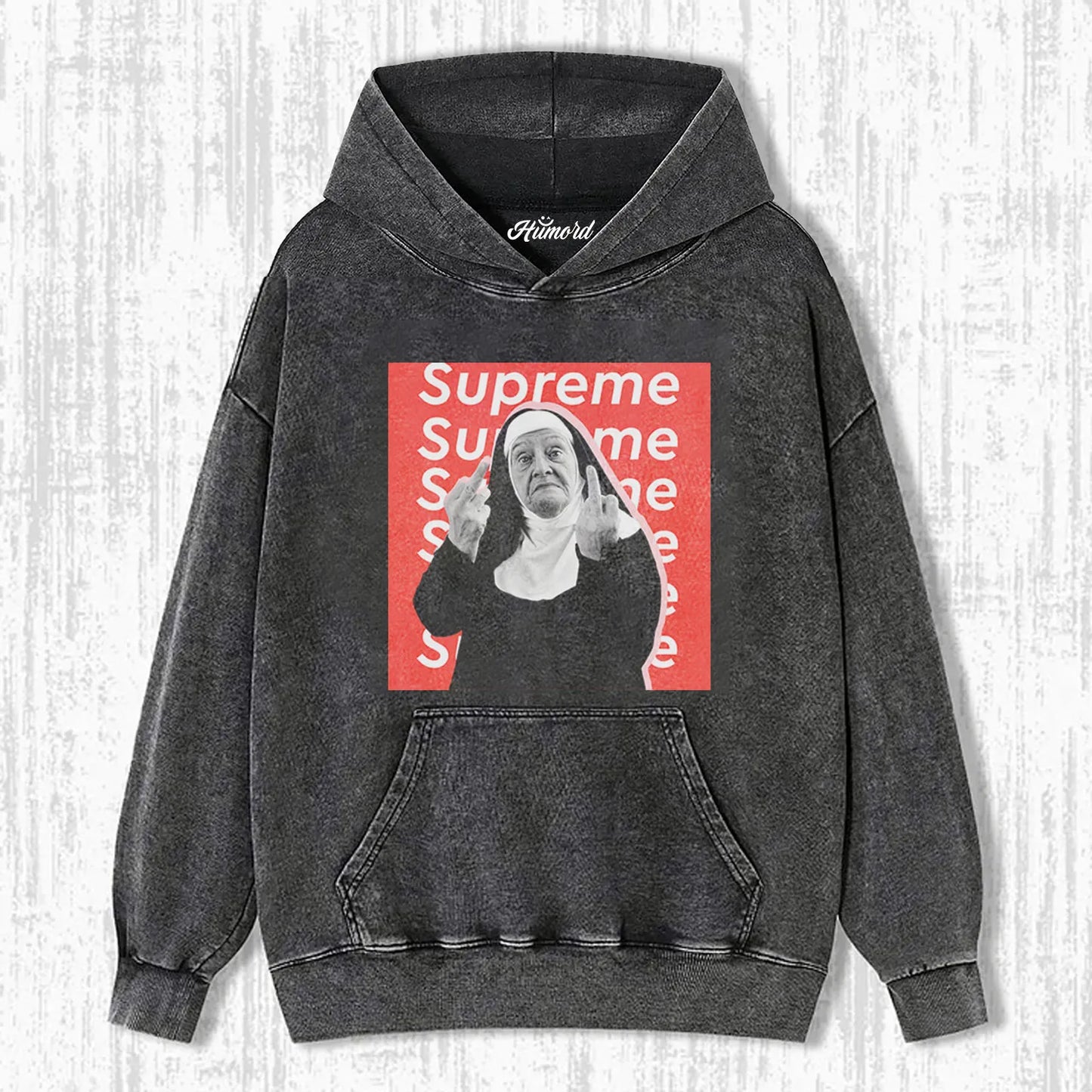 THE BAD NUN FUNNY WASHED T-SHIRT V1.0