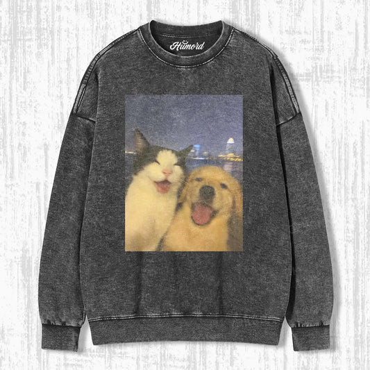WACKY CAT & DOG T-SHIRT