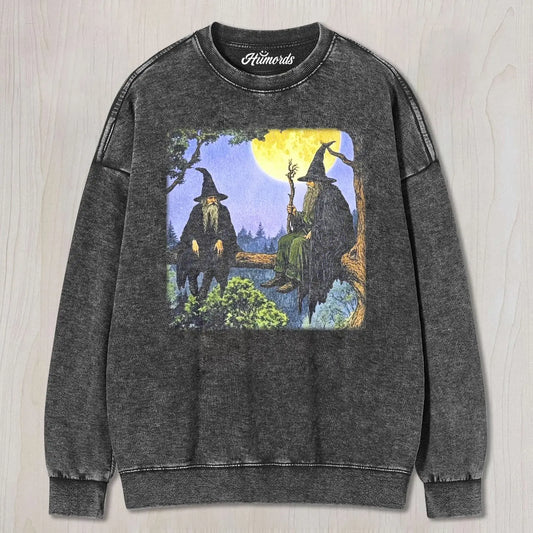 WIZARD DUO ON TREE BRANCH TEE & SWEAT & HOOD