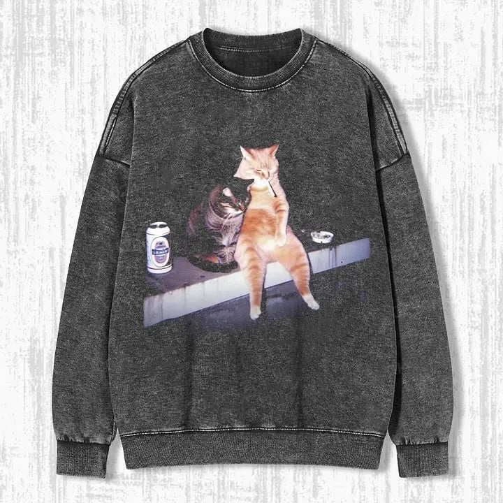 SMOKING CAT T-SHIRT