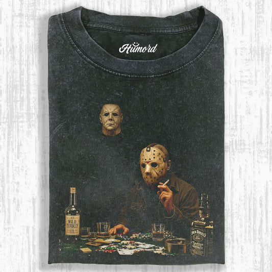 MICHAEL MYERS AND JASON VOORHEES T-SHIRT V1.2