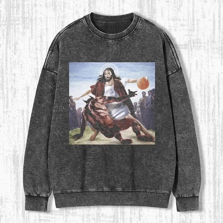 JESUS DRIBBLED THE BALL T-SHIRT