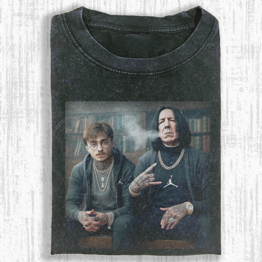 HP SMOKING TEACHER AND STUDENT T-SHIRT