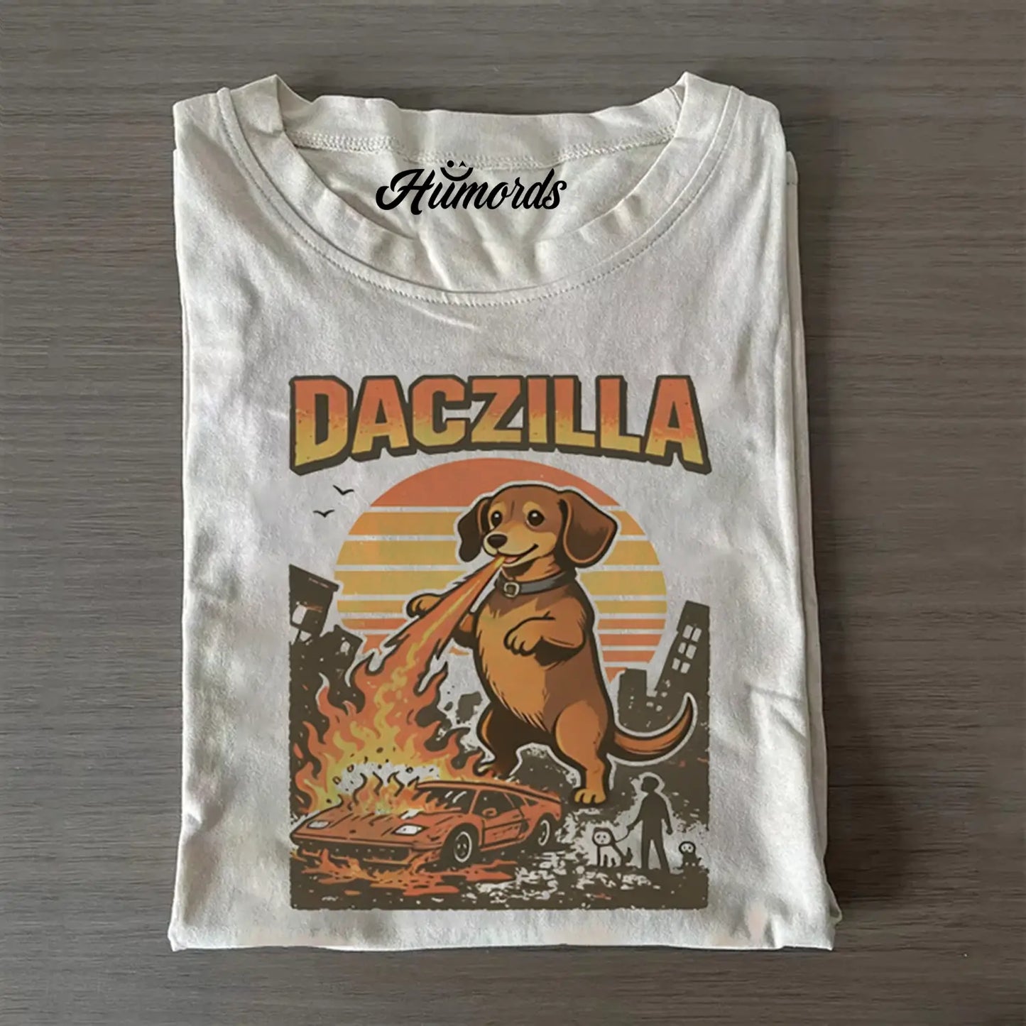 Funny Dachshund Godzilla T-shirt