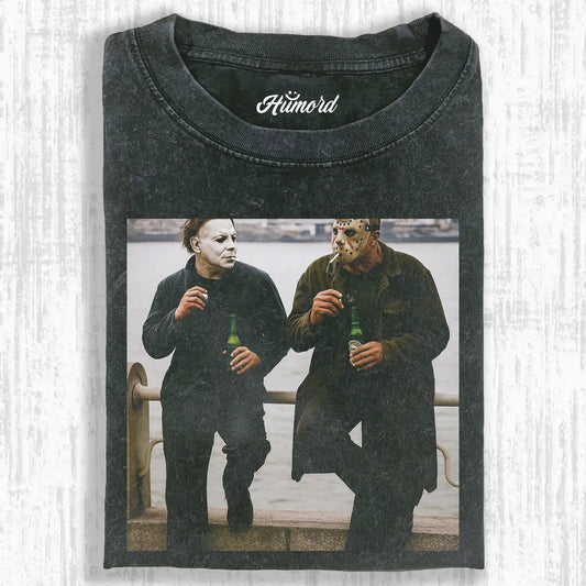 MICHAEL MYERS AND JASON VOORHEES T-SHIRT V1.1