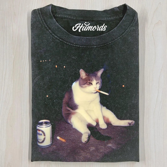 SMOKING CAT T-SHIRT 5.0
