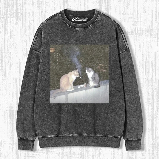 SMOKING CAT T-SHIRT