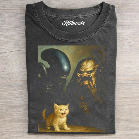 Alien Predator Kitten T-Shirt