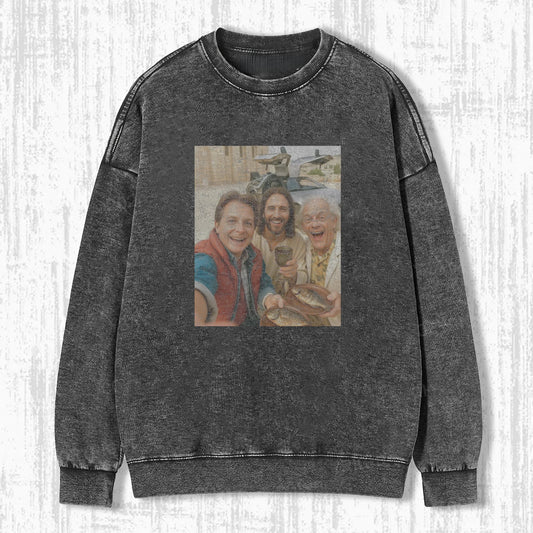 JESUS & BACK TO THE FUTURE T-SHIRT