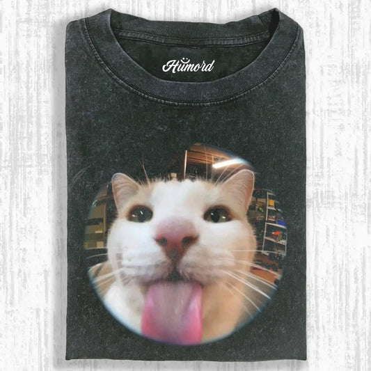 A tongue-out cat Tee