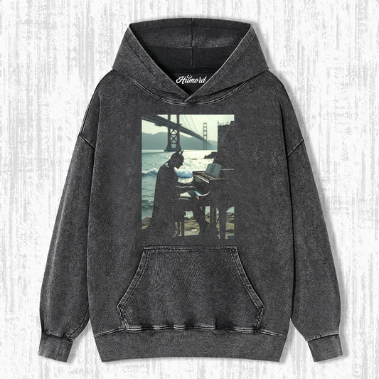 BATMAN PLAYS THE PIANO T-SHIRT