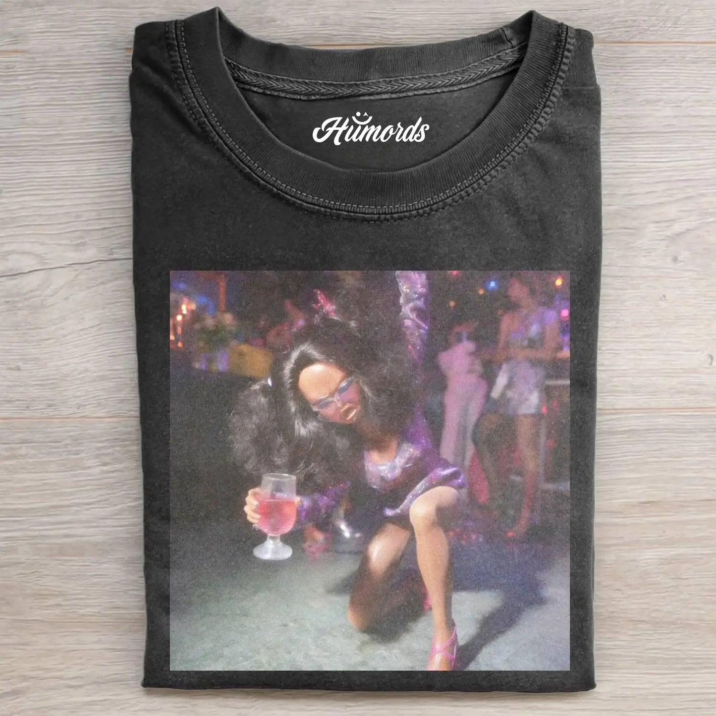 BLACK BARBIECORE PARTY MOOD POV TEE 1.6
