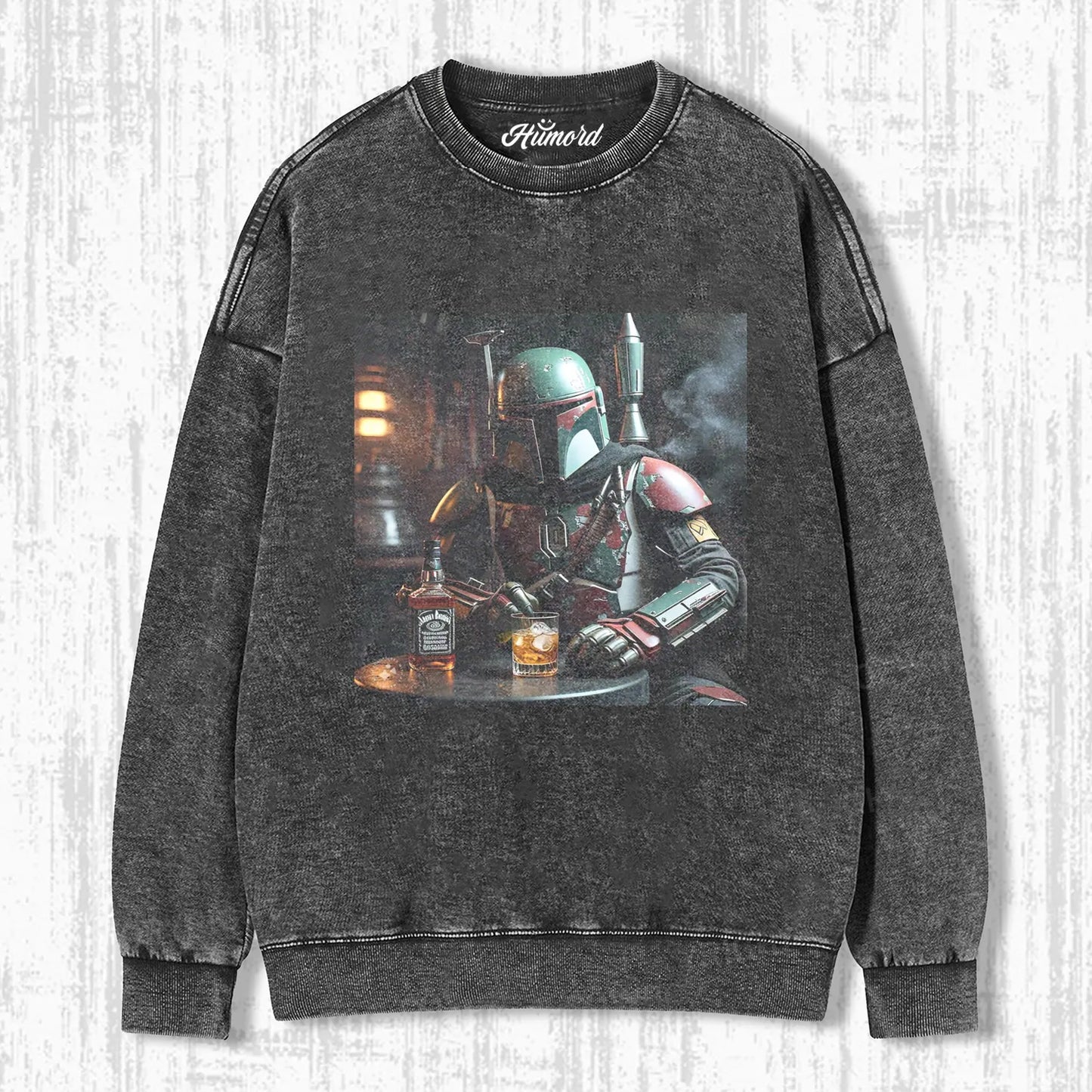 BOBA FETT HAVING DRINK T-SHIRT