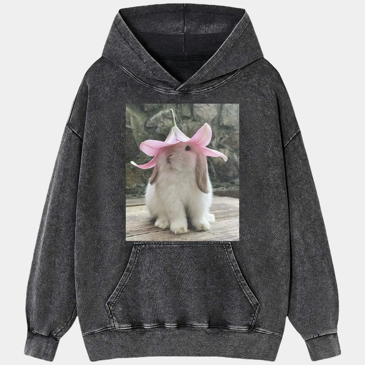 BUNNY WEARING FLOWERS TEE