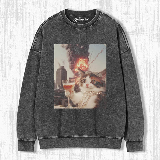 CALM AND COLLECTED CAT T-SHIRT