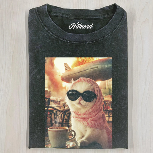 CALM AND COLLECTED CAT T-SHIRT V1.0