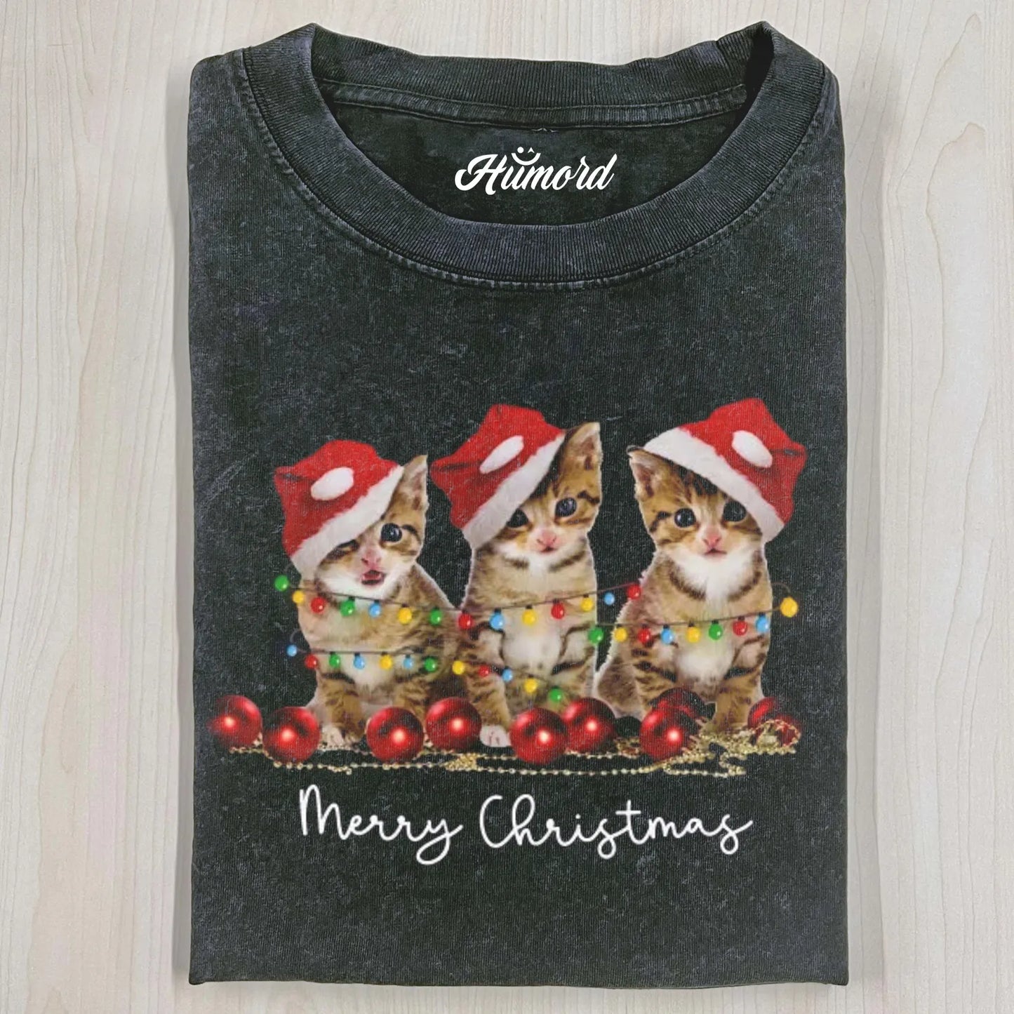 CAT CHRISTMAS T-SHIRT