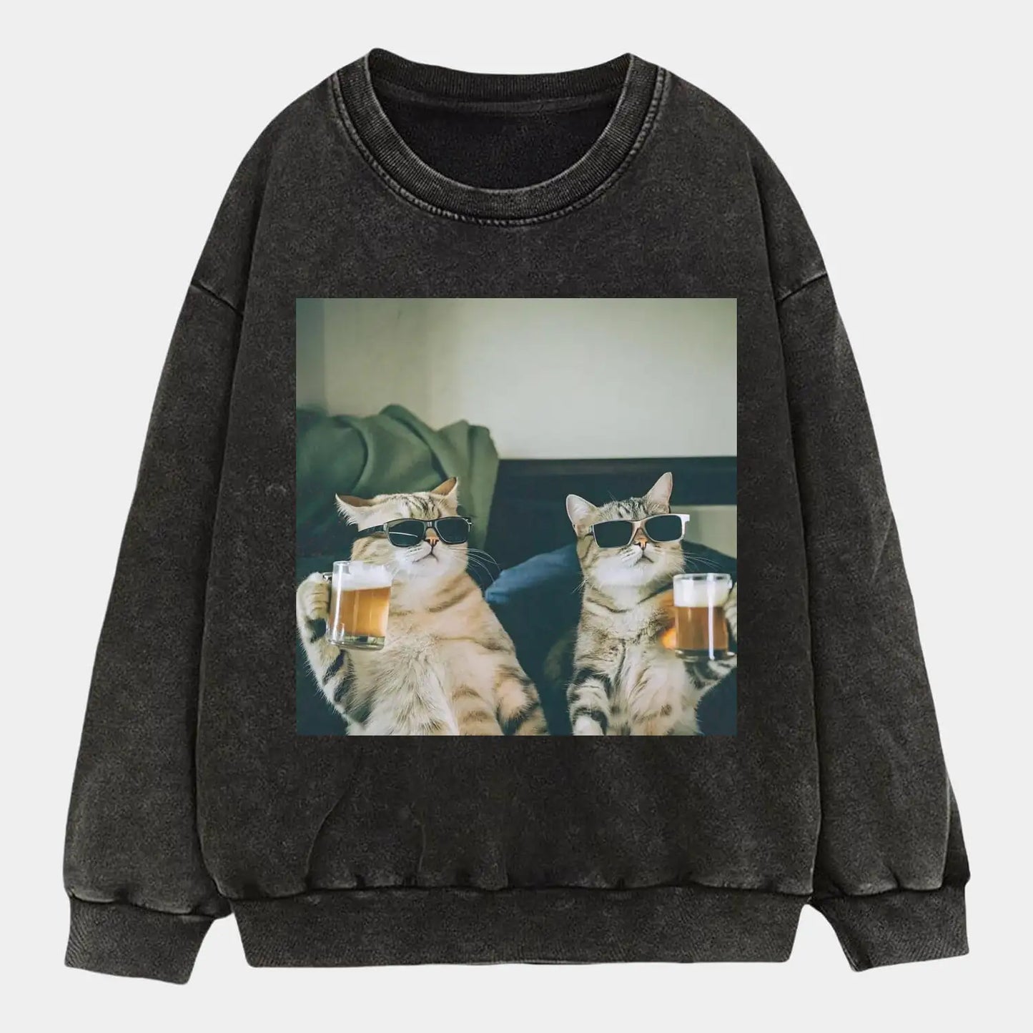 CATS ENJOYING BEER V1 TEE