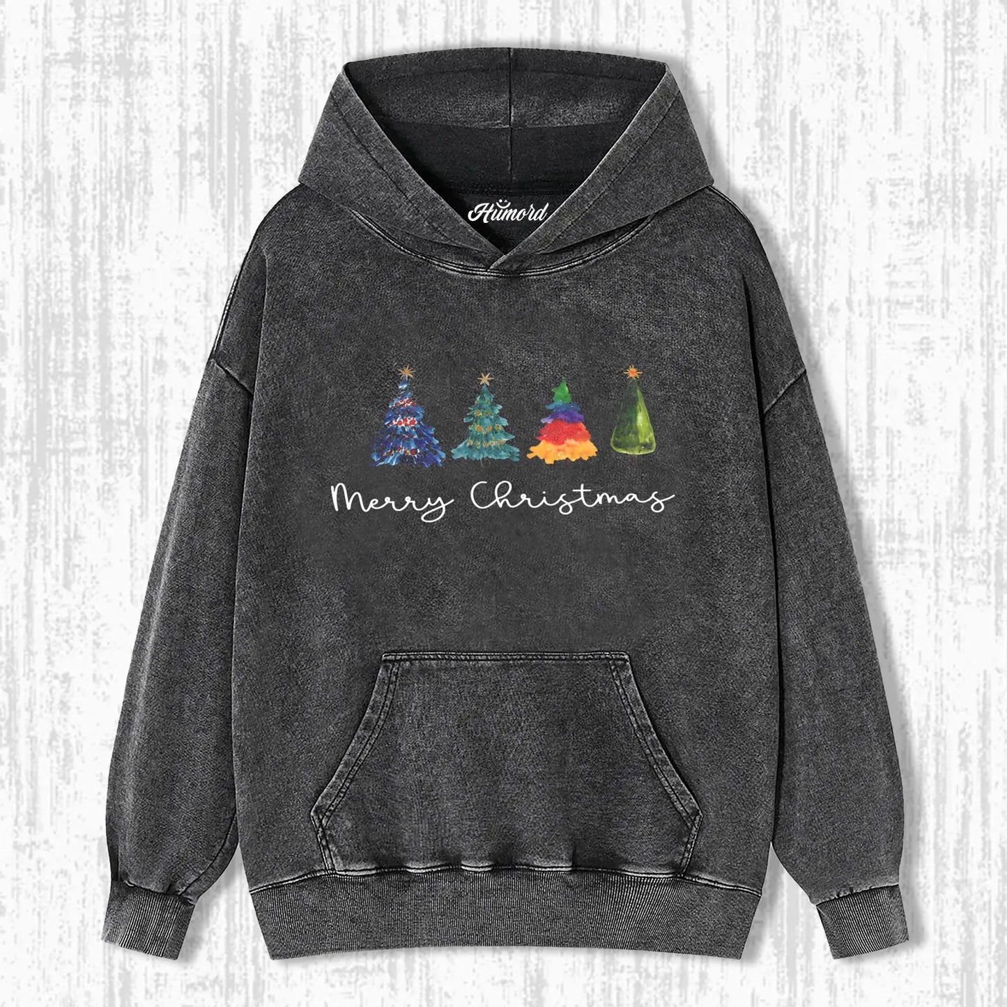 CHRISTMAS COLORFUL TREES T-SHIRT