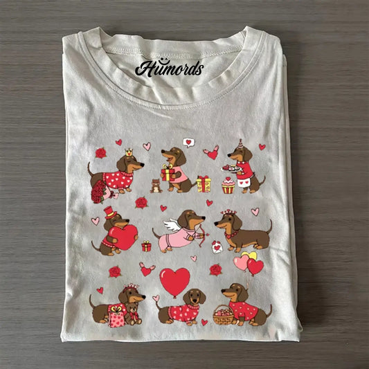 Dachshund Valentines T-shirt