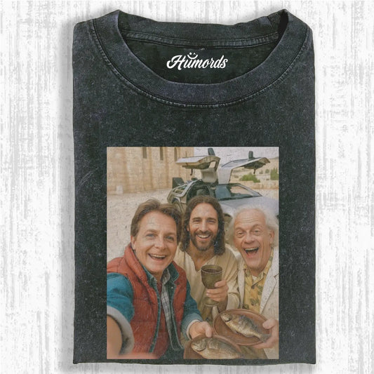 JESUS & BACK TO THE FUTURE T-SHIRT
