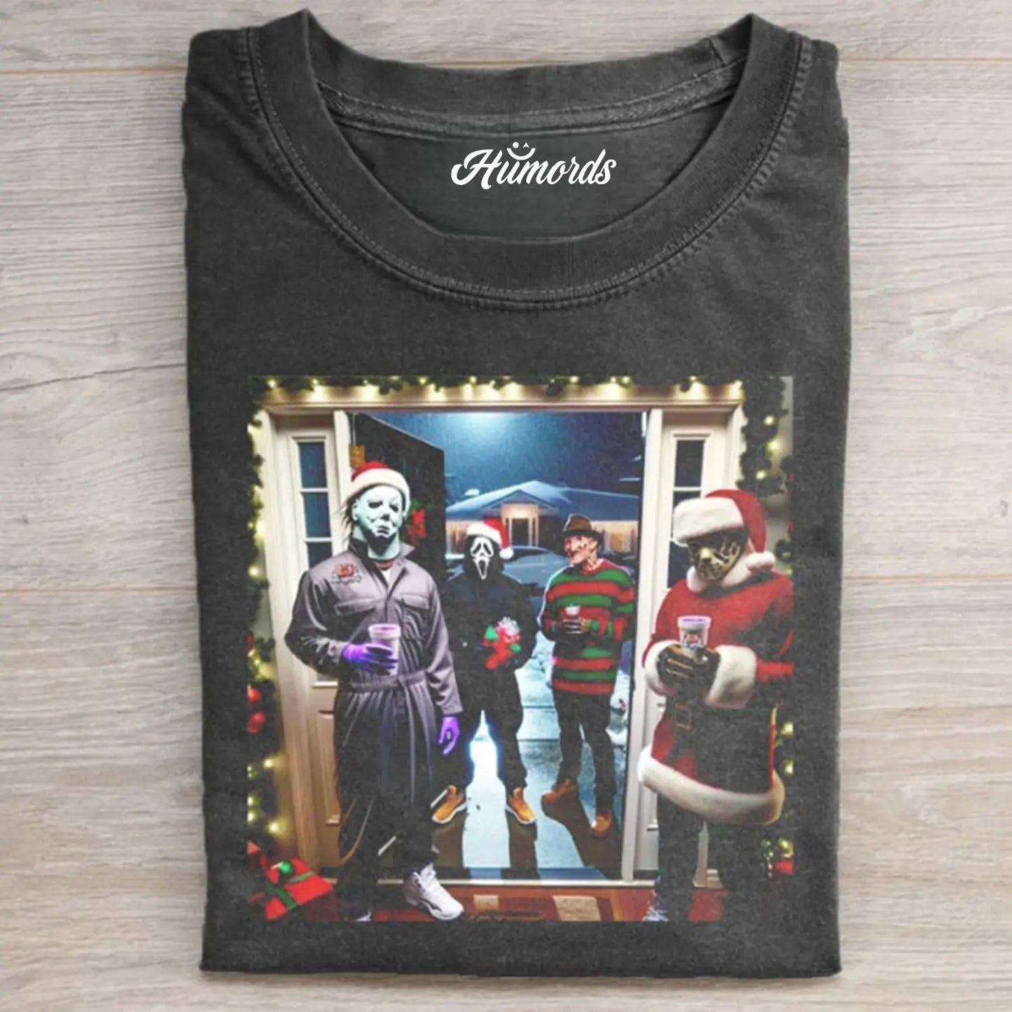 Retro Funny Christmas Graphic T-shirt