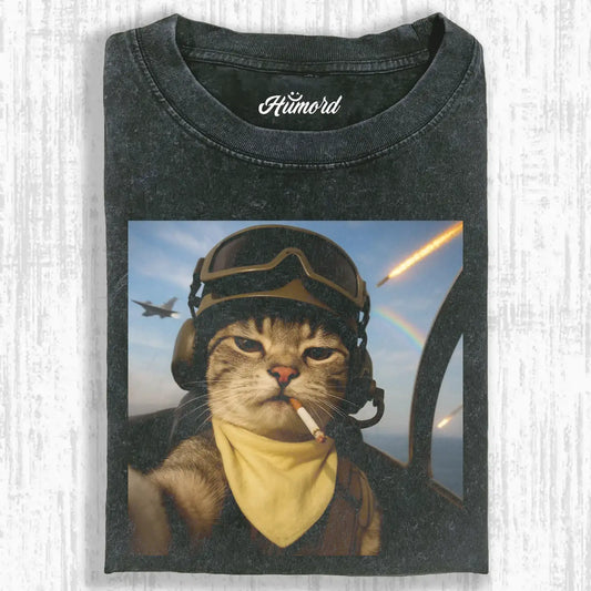 Cat Pilot Tee