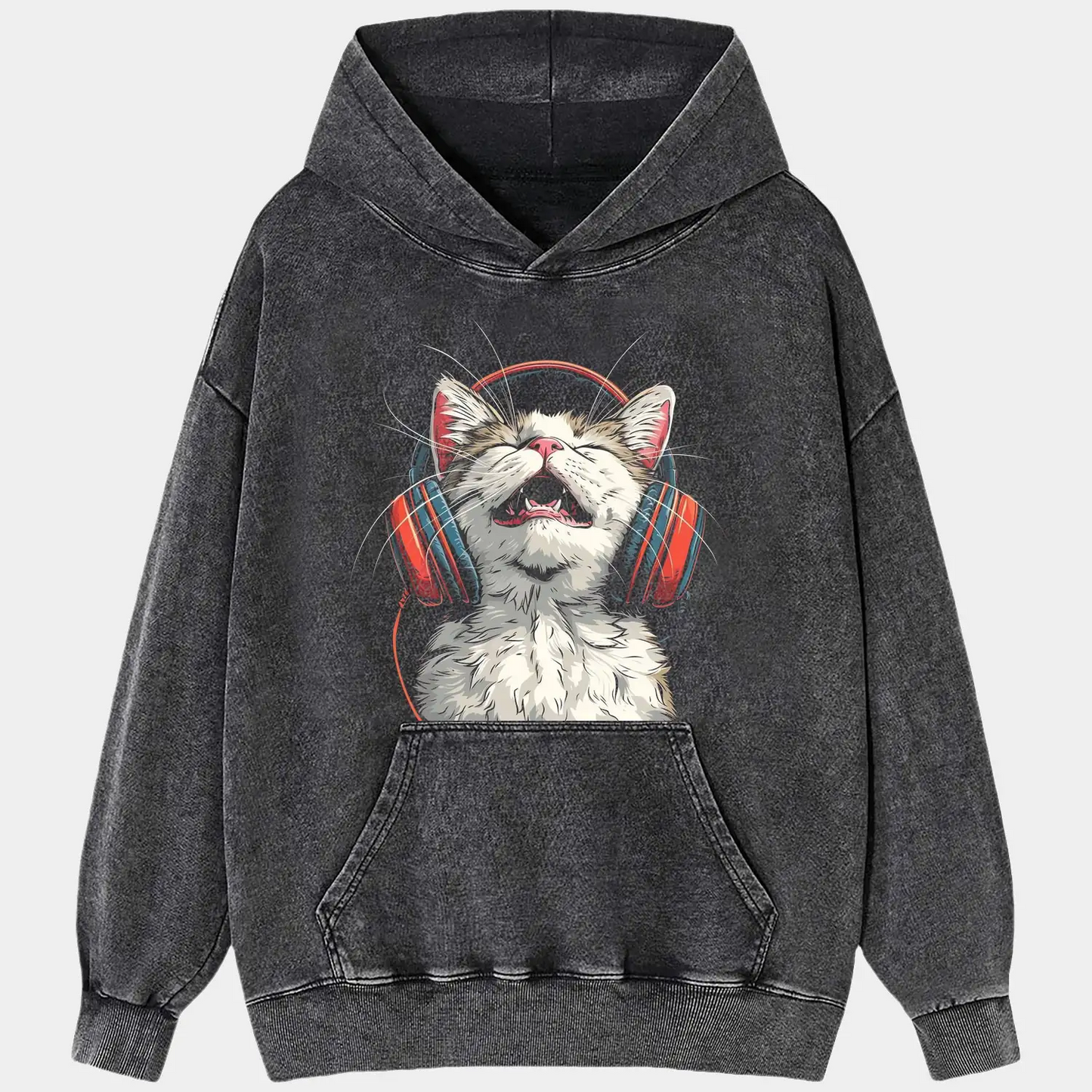 Cat listening to music Tee
