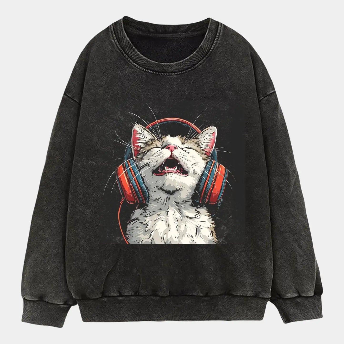 Cat listening to music Tee
