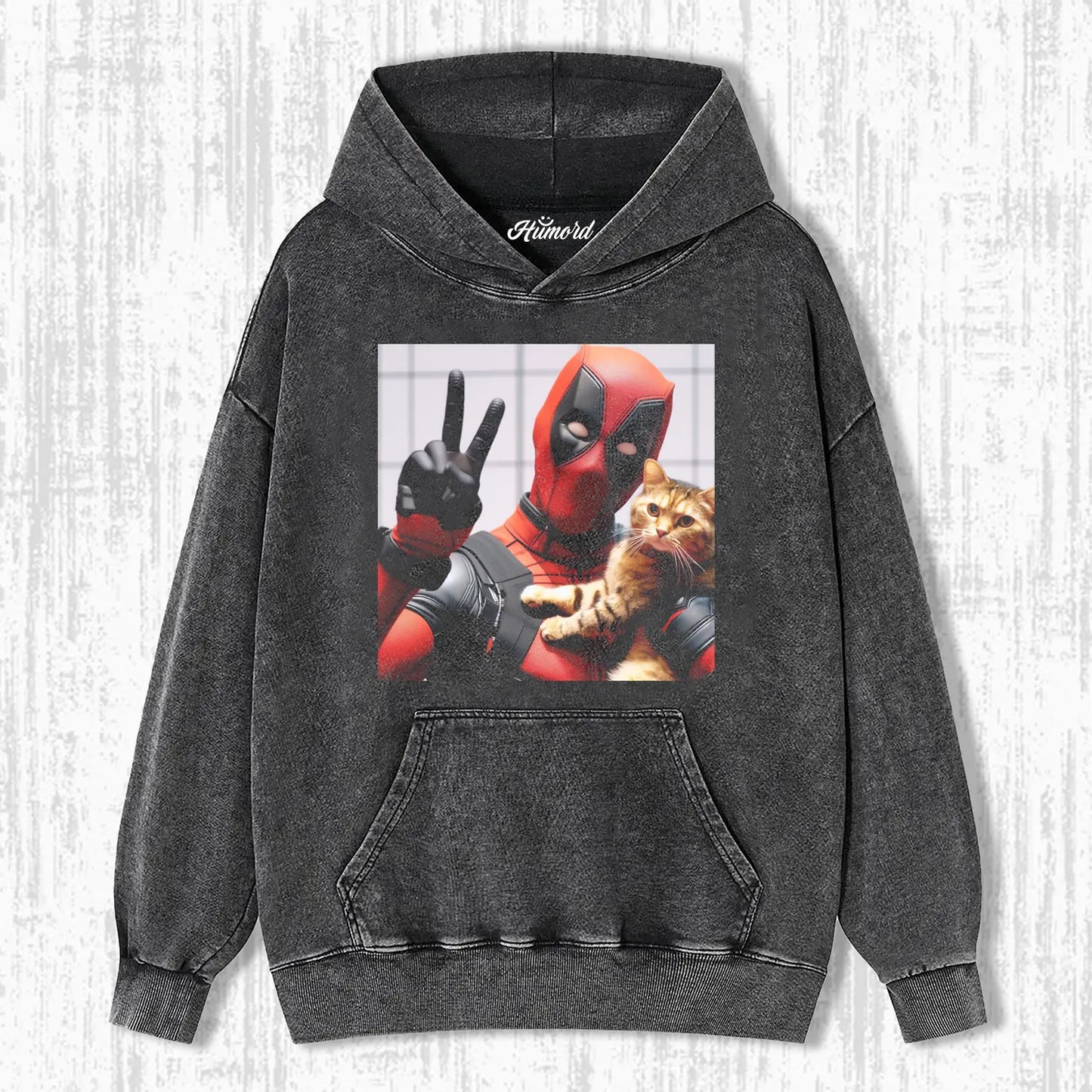 DEADPOOL & CAT T-SHIRT