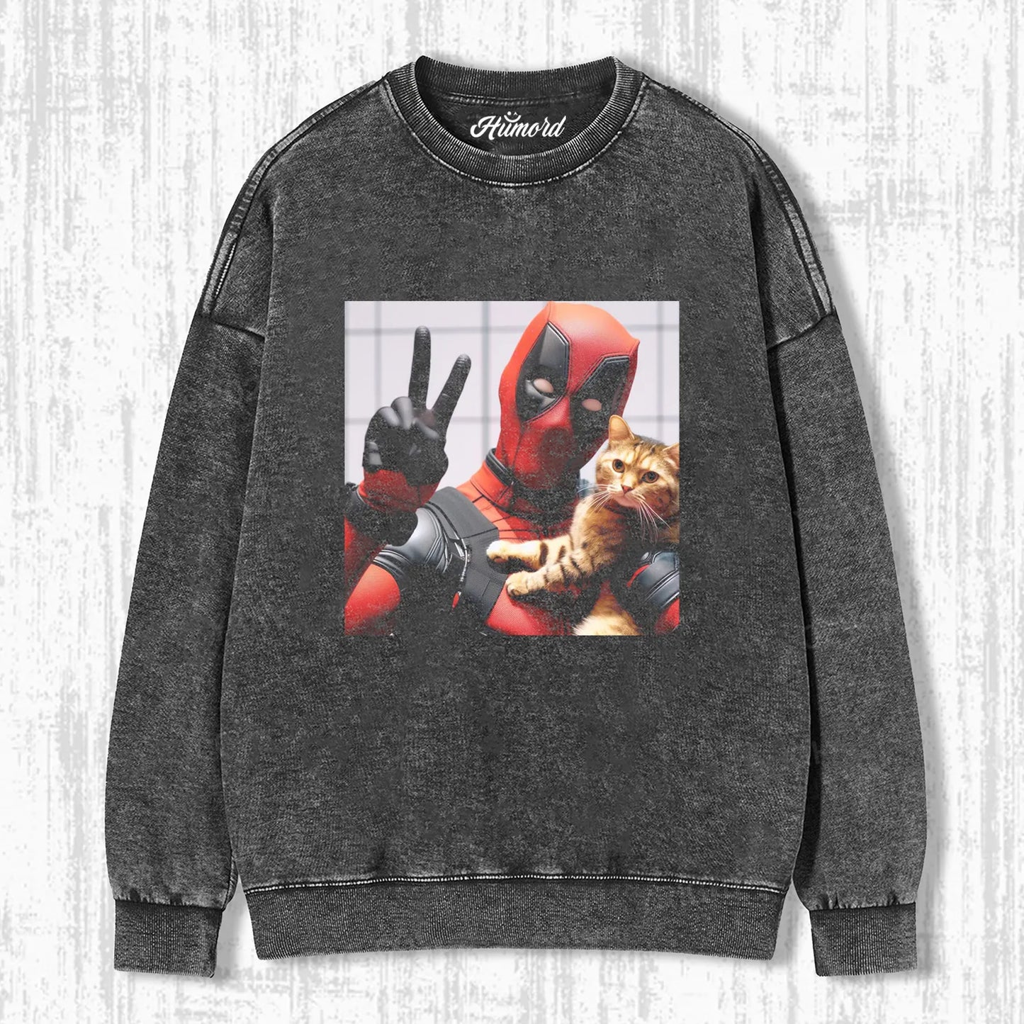 DEADPOOL & CAT T-SHIRT
