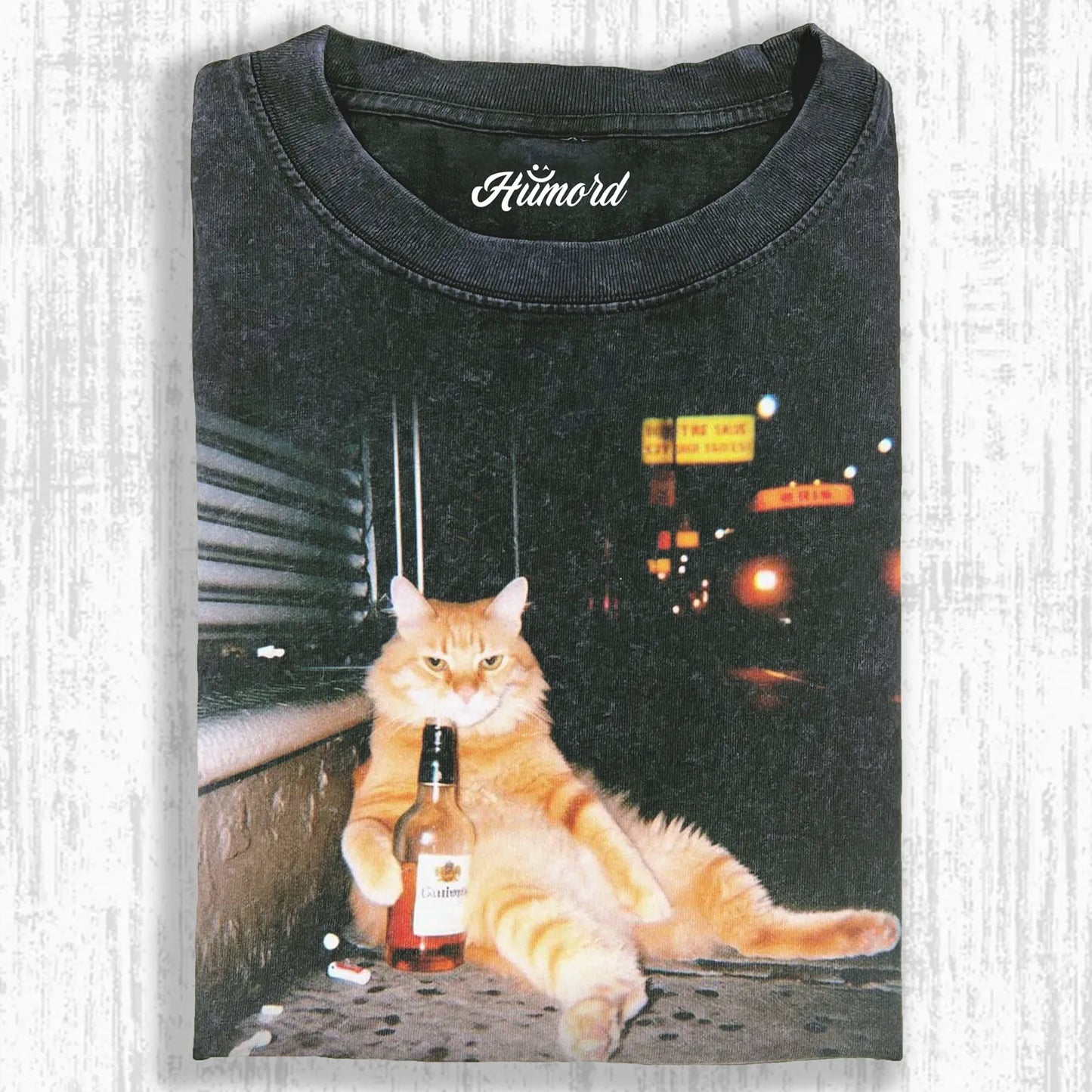 DRINKING CAT T- SHIRTS