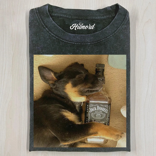 DRINKING DOG T-SHIRT