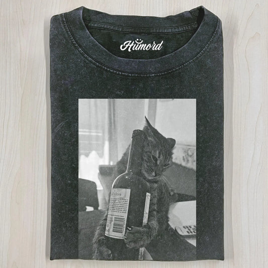 DRUNKENNESS CAT T-SHIRT